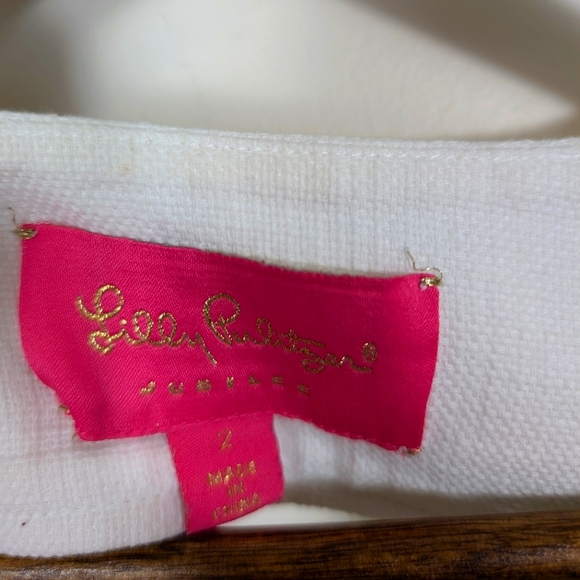 Lily Pulitzer Jubilee White & Green Shell Print Shift Mini Dress - Picture 3 of 10